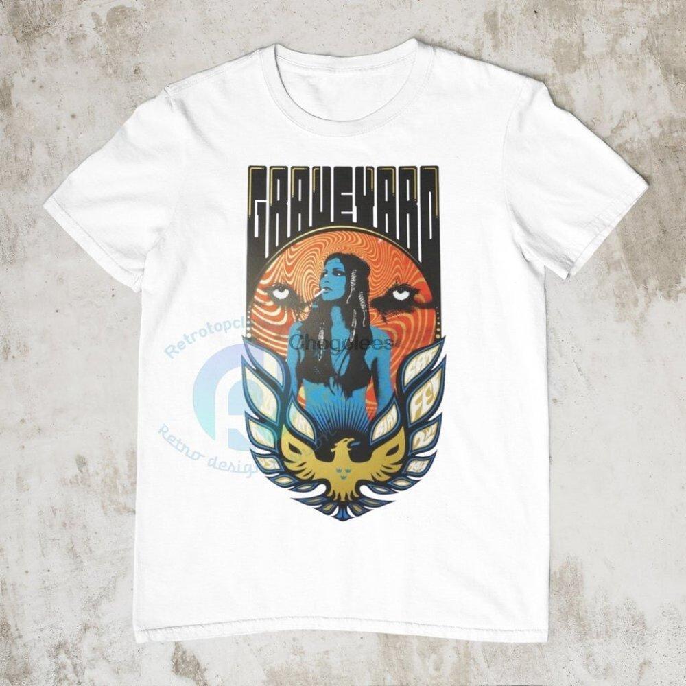 Graveyard Graveyard Primary Vintage Graveyard Blues Art Post T-Shirt